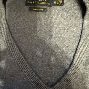Ralph Lauren heather blue V-Neck Men's Sweater